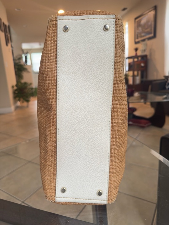 Kate Spade White Raffia Bag - Picture 10 of 14